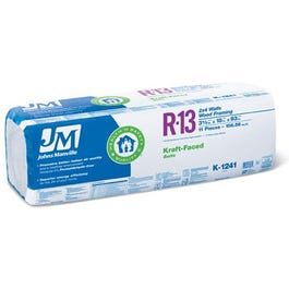 R13 Kraft Faced Batt Insulation, 106.5-Sq. Ft. Coverage, 15 x 93-In.