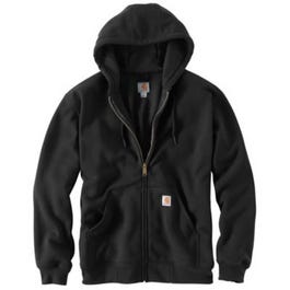 Rutland Hooded Sweatshirt, Thermal-Lined, Zip-Front, Black, XXL Tall