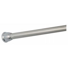 Shower Curtain Tension Rod, Split-Finish Stainless Steel, 50-87-In.