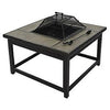 St. Augustine Wood Burning Firepit, 40-In. Square