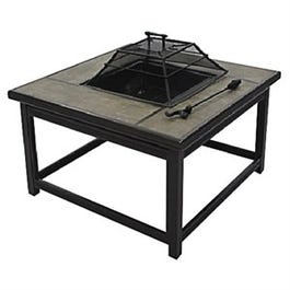 St. Augustine Wood Burning Firepit, 40-In. Square