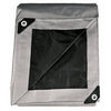 Tarp, Black & Silver, 10-mil Polyethylene , 20 x 25-Ft.