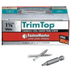 Trim Top Deck Screws, White Head, Stainless Steel, 1-5/8-In., 75-Ct.