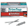 Trim Top Deck Screws, White Head, Stainless Steel, 2.5-In., 75-Ct.