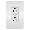USB Decorator Wall Plate, White, 6.0A, 15-AMP