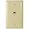 Wall Plate, Phone Jack, Ivory Nylon