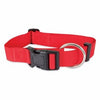 Adjustable Nylon Dog Collar, Red, 1.5 x 20-30-In.