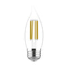 GE Ultra Bright LED 75 Watt Replacement Soft White CA11 Deco - Candle Bulbs