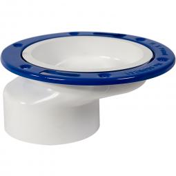Genova Products PVC-DWV Schedule 40 Offset Closet Flange W/ Metal Ring