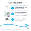 GE Cync Smart Light Switch On/Off Button Style, No Neutral Wire Required Smart Switch, 2.4 GHz WiFi Works with Amazon Alexa and Google Home, White (1 Pack)