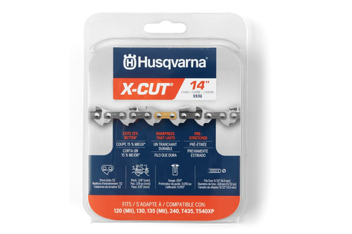 Husqvarna Chainsaw Chains X-CUT S93G Semi chisel 3/8” mini 1.3mm