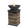 Breckenridge Gas Fire Column, 20.5 x 20.5 x 29.13-In.