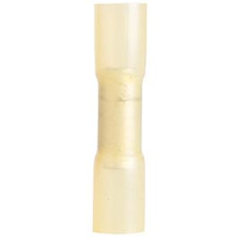 Butt Splice Connector, Yellow, Heat Shrink, 12-10 AWG; 5-Pk.