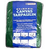 Canvas Tarp, Hunter Green, 16 x 20-Ft.