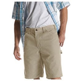 Carpenter Shorts, Relaxed Fit, Sanded Duck, Desert Sand, Men's 40 x 11-In. Inseam