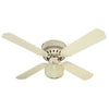 Casanova Ceiling Fan With Light Fixture, White, 42-In.