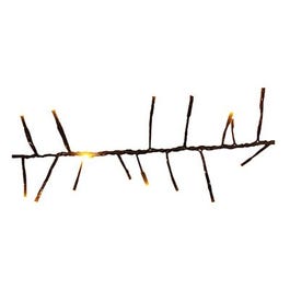 Christmas LED Light Set, Multi-Function, White, 9-Ft.