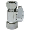 Chrome Straight Stop Valve, 5/8 x 7/16-In.