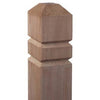 Double V-Groove Wood Post, 4 x 4 x 48-In.