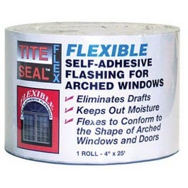 Flexible Flashing, Window & Door, Self-Adhesive, Waterproof, 4-In. x 25-Ft.
