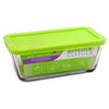 Food Storage Container, Rectangular Tempered Glass, 4.75-Cup