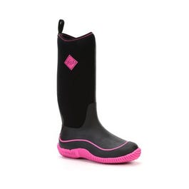 Hale Muck Chore Boots, Waterproof Neoprene, Black/Hot Pink, Women's Size 8