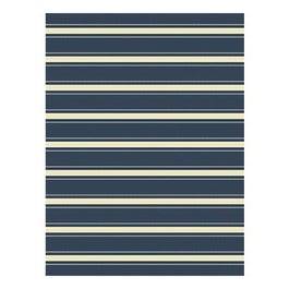 Indoor/Outdoor Area Rug, Blue and White Stripes, 5 x 7-Ft.
